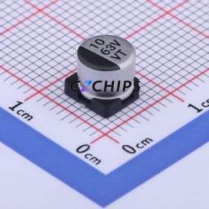 Condensador Electrolítico de Aluminio SMD RVT1J100M0605 10UF 63V, D6.3xL5.4mm 20% 26mA-120Hz - Product Image 1