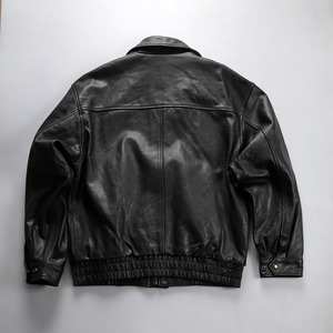 Cappotto in pelle di cervo A2, giacca in vera pelle da <span class=keywords><strong>uomo</strong></span>, stile retrò giapponese, streetwear, <span class=keywords><strong>abbigliamento</strong></span> <span class=keywords><strong>casual</strong></span> elegante - Product Image 3