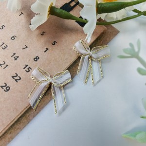 Lazos de hilo de cola de pez de nailon al por mayor, lazos prefabricados de varios colores para ropa interior, accesorios de decoración, lazos florales de satén prefabricados - Product Image 4