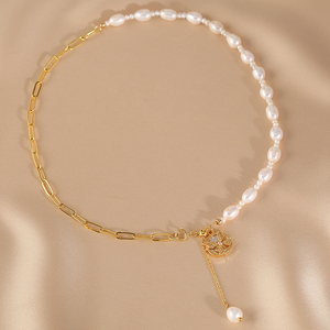 1489 Natural Pearl 925 Silver <b>Beaded</b> <b>Necklace</b> 2025 New Model Vintage Style Engagement Wedding Party - Product Image 1