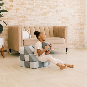 Ensemble de blocs de construction doux, 24 pièces, cubes en tissu recouverts de peluche pour enfants, jeu d'empilage, jouet éducatif - Product Image 4