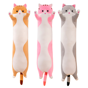 Giocattoli di peluche personalizzati, gatti lunghi a forma di cuscino, peluche morbido animale. Per poggiatesta per bambini, bambola, compagno di giochi. - Product Image 1
