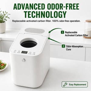 <span class=keywords><strong>Composteur</strong></span> électrique compact de 2,5 L pour déchets organiques domestiques, à poser sur le comptoir - Product Image 3