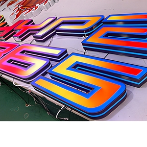 ป้ายร้านยิม Denison Custom Company แบบ RGB <span class=keywords><strong>Dynamic</strong></span> 3D LED ตัวอักษรเรืองแสง กันน้ำ IP65 สำหรับภายนอกอาคาร พร้อมการรับประกัน 2 ปี - Product Image 3
