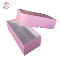 Bague en carton pliable de mariage de luxe personnalisée boîte-cadeau papier d'art UV avantage mat stratification gaufrage cadeaux d'emballage élégants