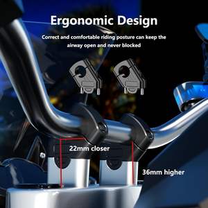 Rehausseurs de guidon de <span class=keywords><strong>moto</strong></span> en alliage d'aluminium 28 mm, rehausseurs universels à pince pour <span class=keywords><strong>moto</strong></span> de cross, <span class=keywords><strong>moto</strong></span>, fixation de guidon - Product Image 5