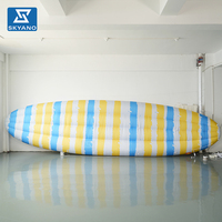 Modèle de planche de surf gonflable personnalisé pour la publicité et la décoration d'événements sportifs aquatiques en plein air et de fêtes sur la plage