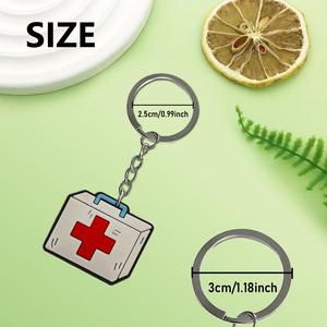 Para la serie médica <span class=keywords><strong>Shein</strong></span>: Llavero creativo con mosquetón de PVC de goma suave, decoración DIY para mochila y coche - Product Image 5