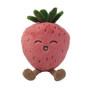 Sevimli Carambola yabanmersini şekil oyuncak peluş meyve serisi interaktif eğitici oyuncak PP pamuk dolum toptan Lot mevcut - Product Image 4