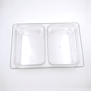 Multipurpose Clear Plastic Cosmetic Cutlery Office Storage Tray Drawer Organizer