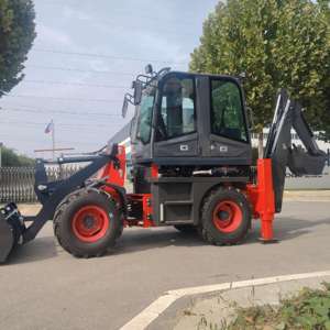 מעמיס גלגלים קומפקטי זול למכירה, מחפרון דו-תכליתי, מחיר יצרן ציוד כבד - Product Image 2