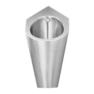 <span class=keywords><strong>Urinoir</strong></span> mural d'angle en acier inoxydable 304, design moderne, gain de place, pour petite salle de bain ou toilettes commerciales, finition satinée brossée - Product Image 1