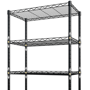 الأكثر مبيعًا 4/ 5 طبقات رف تخزين للمطبخ من الكربون المقاوم للصدأ معدن رفوف المواد الخام رف تخزين صلب - Product Image 5