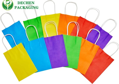 Milk Tea Shop Exclusive Paper Carrier Bags with Handles