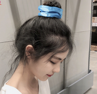 Anneaux de cheveux en satin lumineux à LED de couleur vive, porte-queue de cheval en corde, accessoires lumineux pour cheveux