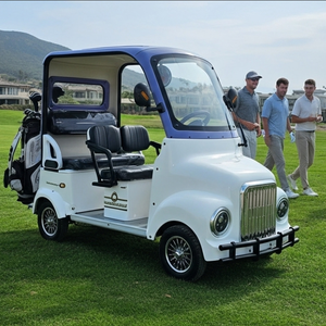 Carrito <span class=keywords><strong>de</strong></span> Golf Eléctrico Holladay <span class=keywords><strong>de</strong></span> 4 Plazas con Pedal <span class=keywords><strong>de</strong></span> Acero Inoxidable para Adultos, Compras y Transporte <span class=keywords><strong>de</strong></span> Carga - Product Image 1