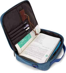 Muestra Gratis: Funda para Biblia, Bolsa de Transporte para Iglesia con Asa y Bolsillo con Cremallera, Bolsa Protectora Multifuncional para Biblia - Product Image 3