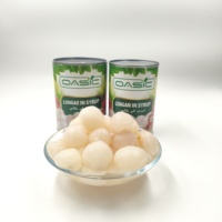 Ingeblikte Longan in siroop 425g, gepeld & ontpit, hele vruchten in zoet water, klaar om te eten, snack