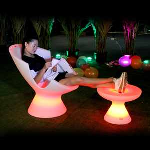 Muebles de Piscina Modernos Impermeables con Luz LED, Taburete de PE con LED para Fiestas, <span class=keywords><strong>Bar</strong></span>, Jardín, Silla de <span class=keywords><strong>Bar</strong></span> Redonda de Plástico para Ocio - Product Image 5