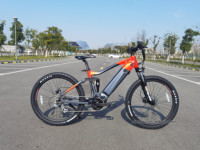 VTT à batterie cachée, suspension intégrale, 27,5 pouces, moteur central Bafang 48V, 8 vitesses, batterie 14Ah, vélo de montagne électrique