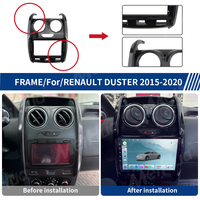 Cadre de tableau de bord pour autoradio Android noir Meihua Factory, kit de tableau de bord pour Renault Duster 2015, pour faisceau de câbles
