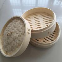 Panier vapeur à riz commercial en bambou et bois de bouleau à 2 couches, écologique, best-seller, directement de l'usine, certifié CE