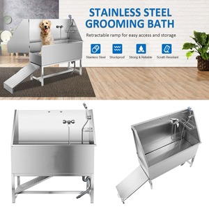 Conveniente Eco-Friendly Pet Grooming Tub para cães Dreno rápido banho fácil de limpar Características de limpeza conveniente e produtos de banho - Product Image 5