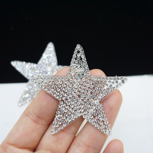 DIY ropa personalización chaquetas sombreros y accesorios estrella brillante diamantes de imitación hierro-en parche autoadhesivo pegatina de diamantes de imitación - Product Image 2
