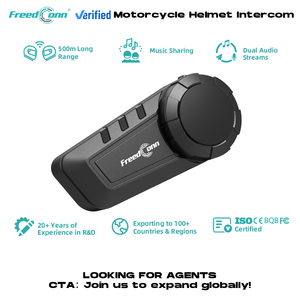FreedConn KY PRO Intercomunicador <span class=keywords><strong>Bluetooth</strong></span> para 2-6 Pilotos, 1200M, IP65, com Bateria e Alto-falante para Capacete de Moto - Product Image 2