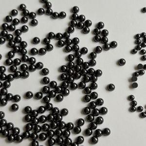 Hematite synthétique <span class=keywords><strong>noire</strong></span>, taille brillant ronde, 3mm 4mm, cabochon calibré, haute qualité, <span class=keywords><strong>pierre</strong></span> à dos plat en vrac pour la fabrication de bijoux - Product Image 6
