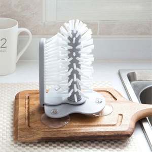 Nouveau design 2 en 1 tasse épurateur verre nettoyant brosse de nettoyage mur d'aspiration paresseux bouteilles brosse verre nettoyant brosse de lavage cuisine - Product Image 5