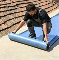 Membrane d'étanchéité en bitume polymère modifié auto-adhésive, en feuille d'aluminium anti-fuite, facile à poser, pour matériaux de construction