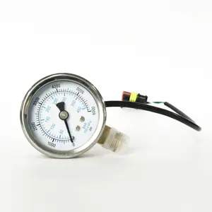 50มม. 2นิ้ว Ss CNG Manometer Outset เซ็นเซอร์ภายนอก Cng เครื่องวัดความดันสำหรับรถยนต์400bar และ6000psi