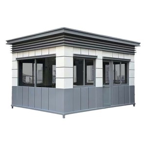 Poste de Garde en Structure Acier, Design Moderne, Cabine de Sécurité Extérieure à Châssis Léger en Acier, Vente Directe Usine - Product Image 2