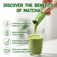 Qinshantang Marque privée Thé vert matcha latté à la vanille style café biologique en poudre