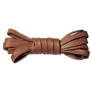 Premium 7mm Wide Cotton Waterproof Flat Waxed Shoelaces for <b>Boots</b>/Leather Shoes/Dress Shoes & Shoes Rope Strings - Product Image 3