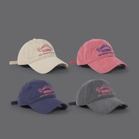 Gorras de Béisbol Ajustables de Tela de Algodón, Estilo Retro, Versátiles, Suaves, que Estilizan el Rostro, con Logotipo Bordado