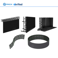 Rangka Layar LED Portabel untuk Sewa, Model Truss, Tipe Ground Stack, Berdiri Sendiri, Bahan Die Casting Aluminium, Kabinet LED untuk Iklan Luar Ruangan, Acara, dan Stadion