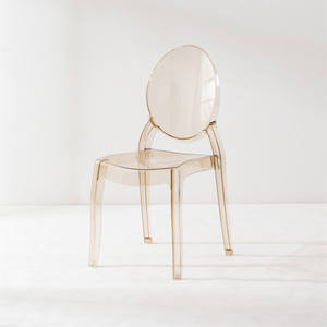 Bazhou FactoryシンプルでモダンなOバックプラスチック樹脂パーティークリアアクリルチェア、重量を保持できるイベント用 - Product Image 5