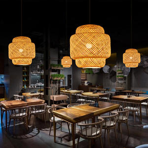 New Nordic LED Modern Rattan Pendant Lighting Hotel Living Room Light Restaurant Ceiling <strong>Bamboo</strong> Chandelier Stairs <strong>Lamp</strong> Lights - Product Image 4