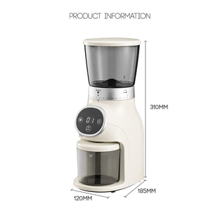 Produit phare : Moulin à café conique SCG beige pour expresso, réglable, prix usine, Black Friday - Product Image 2