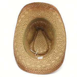 Sombrero de Jazz de Verano, Nuevo Sombrero de Paja Pintado con Spray, Casual, Protector Solar, Estilo Vaquero para la Playa - Product Image 6