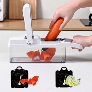 Multi-Function Steel <b>Vegetable</b> Cutter Onion Dicer Potato Slicer Shredder Sustainable Easy to Clean Manual Food Processor Tools - Product Image 3