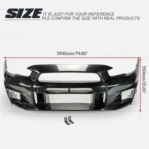 Lèvre de pare-chocs avant en FRP/fibre de carbone pour Mitsubishi Lancer <span class=keywords><strong>Evolution</strong></span> X (EVO 10) / Lancer EX 10e génération - Product Image 3