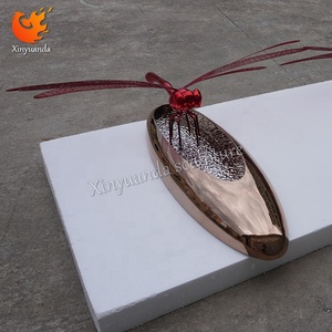 Hiện Đại Ngoài Trời Vườn Thép Không Gỉ <span class=keywords><strong>Dragonfly</strong></span> Điêu Khắc Mạ Trang Trí Nghệ Thuật Trang Trí Thủ Công Kim Loại Trang Trí - Product Image 3