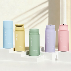 Chai bơm không khí nhiều màu sắc 30ml 50ml 75ml 100ml 150ml 200ml tùy chỉnh, chai mỹ phẩm không khí PCR dùng cho serum/kem dưỡng/nền - Product Image 1