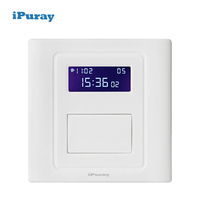 Temporizador Digital 220V 16 Programas 2000W Interruptor de Tiempo Programable Inteligente con Cable Neutro para Luz Ventilador Escuela Hospital
