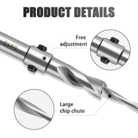 Foret à chanfreiner rond de 10 mm pour réaliser un chanfrein à fond plat avec une profondeur constante pour une vis spécifique