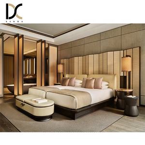 Juegos de muebles de cama completos de madera de lujo modernos Hotel de 5 estrellas Juego de dormitorio tamaño king <span class=keywords><strong>juvenil</strong></span> Proyecto de sala de estar para apartamento - Product Image 1