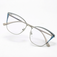 Lunettes photochromiques anti-lumière bleue, style ordinateur, forme diamant, monture métallique unisexe, anti-fatigue, protection UV, OEM ODM